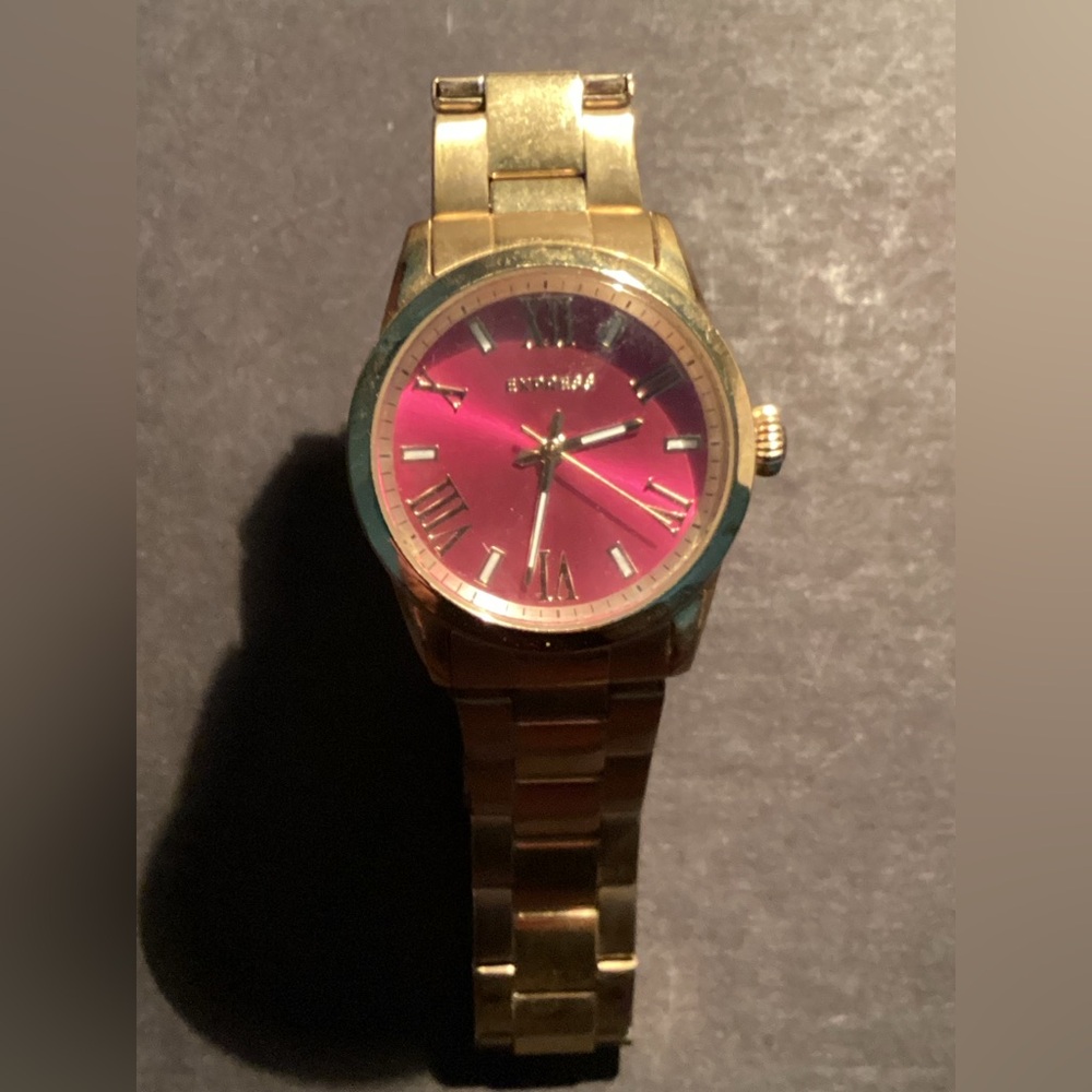 Men’s Express Watch Pink Background Japan Movement